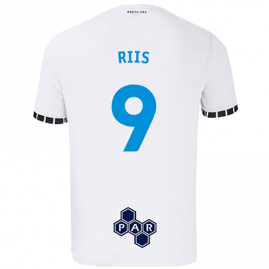 Enfant Football Maillot Emil Riis #9 Blanc Tenues Domicile 2024/25