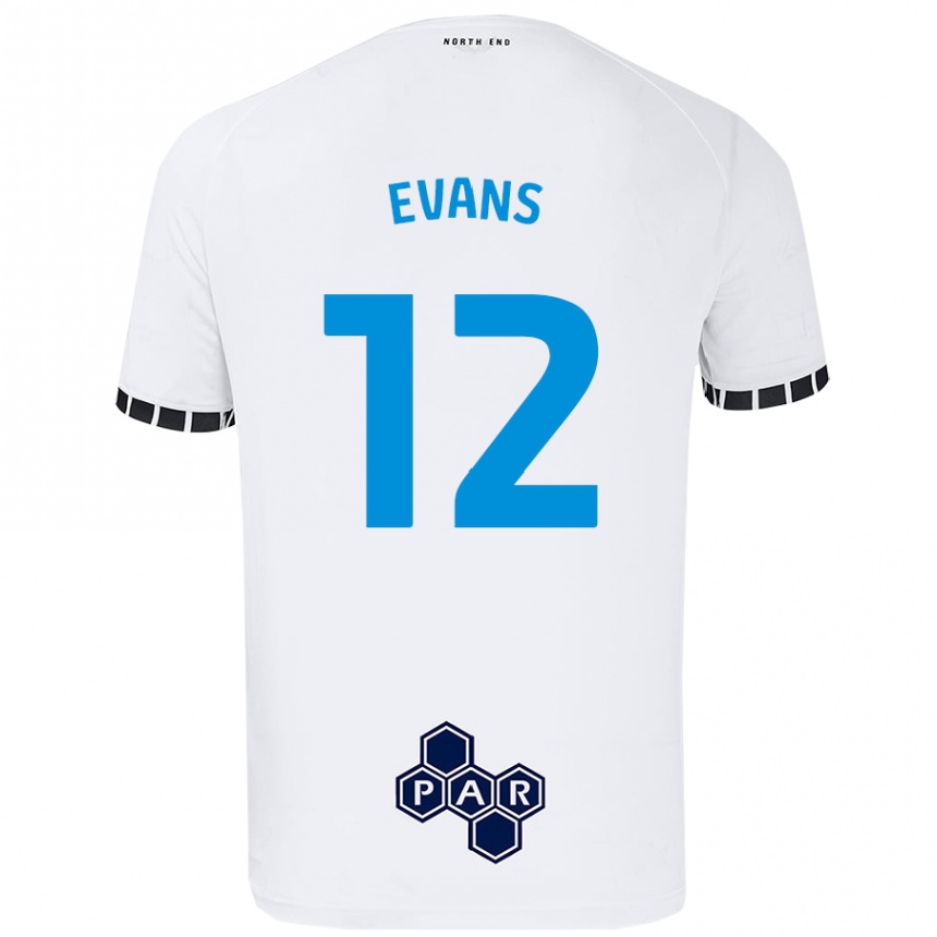 Enfant Football Maillot Ched Evans #12 Blanc Tenues Domicile 2024/25