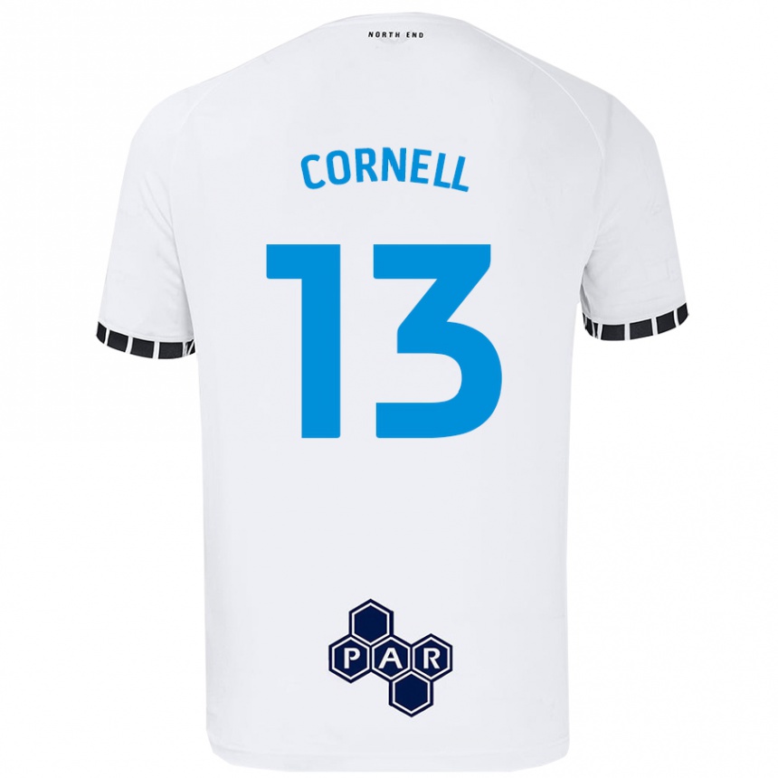 Enfant Football Maillot David Cornell #13 Blanc Tenues Domicile 2024/25