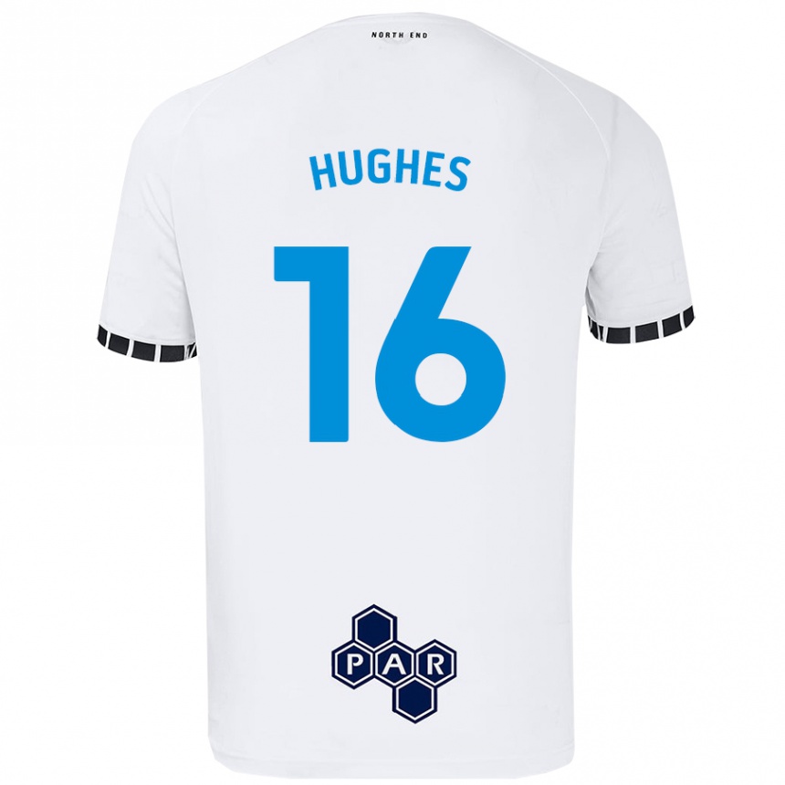 Enfant Football Maillot Andrew Hughes #16 Blanc Tenues Domicile 2024/25