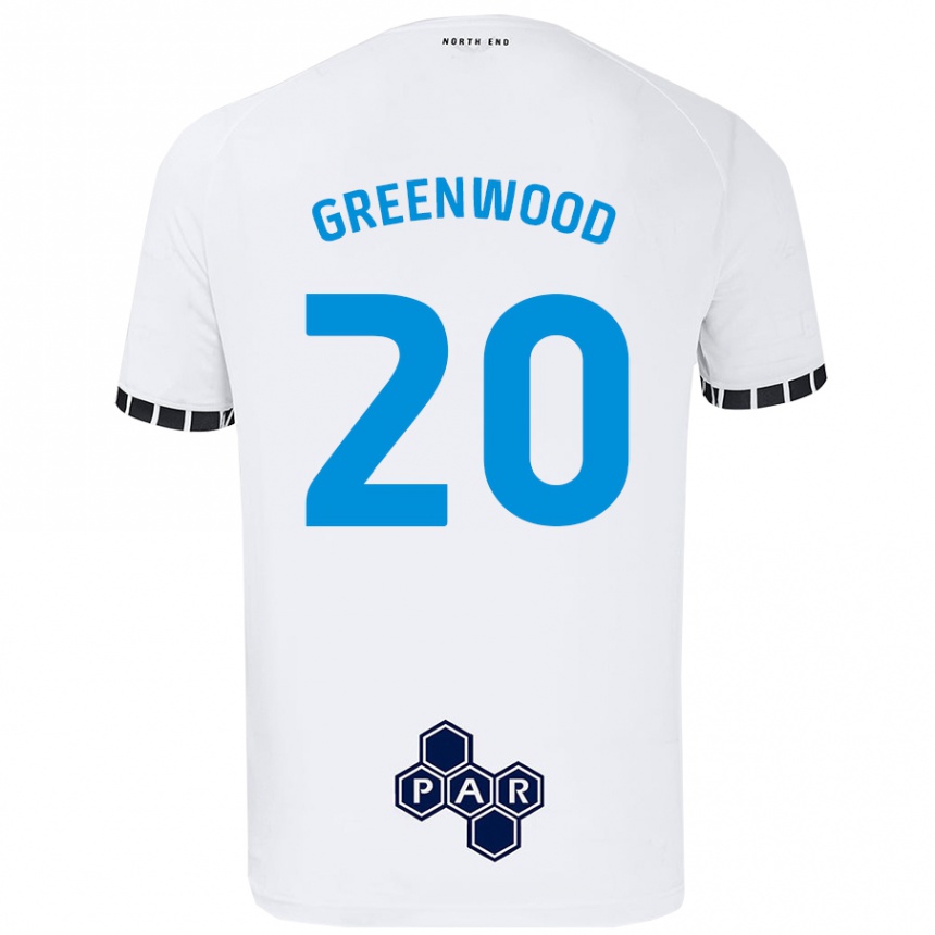 Enfant Football Maillot Sam Greenwood #20 Blanc Tenues Domicile 2024/25