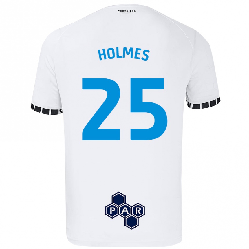 Enfant Football Maillot Duane Holmes #25 Blanc Tenues Domicile 2024/25