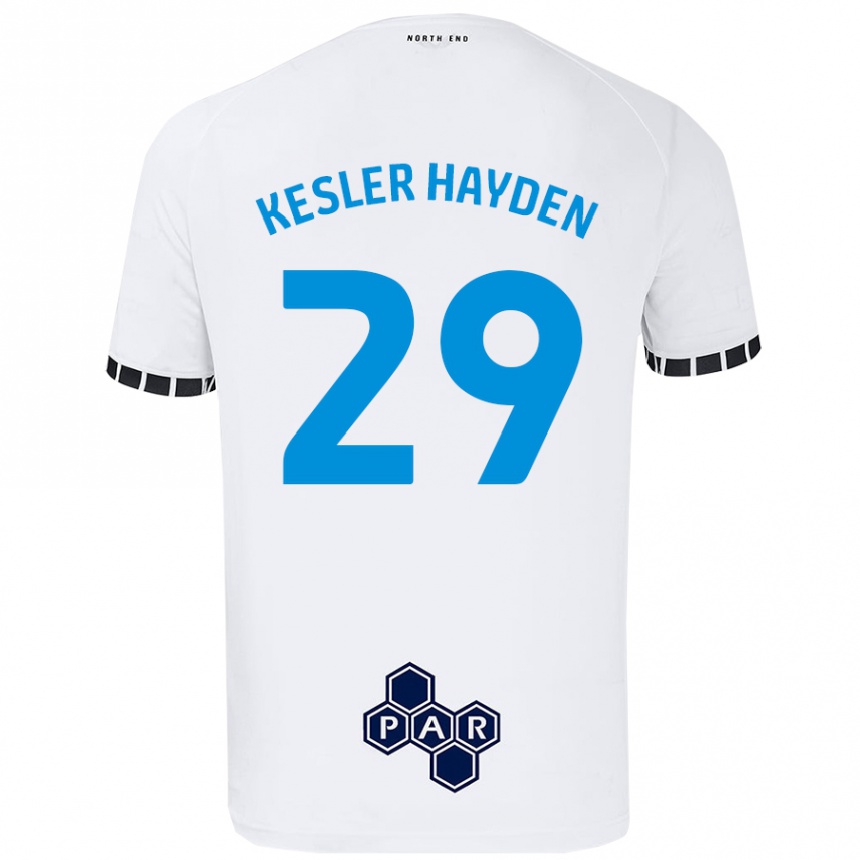 Enfant Football Maillot Kaine Kesler-Hayden #29 Blanc Tenues Domicile 2024/25