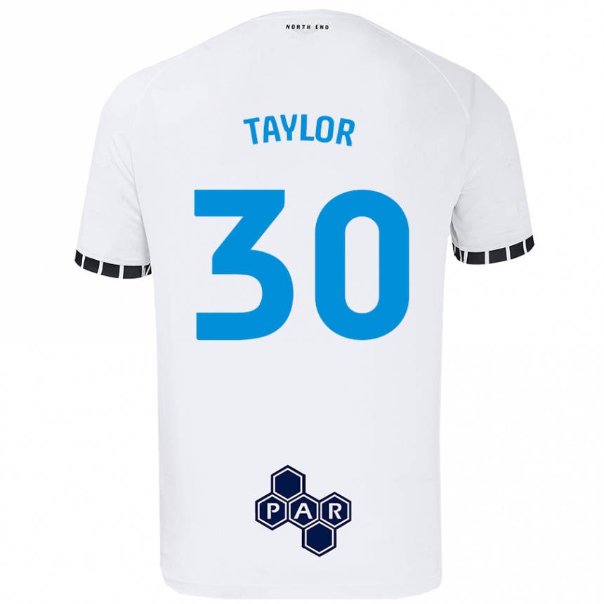 Enfant Football Maillot Kian Taylor #30 Blanc Tenues Domicile 2024/25