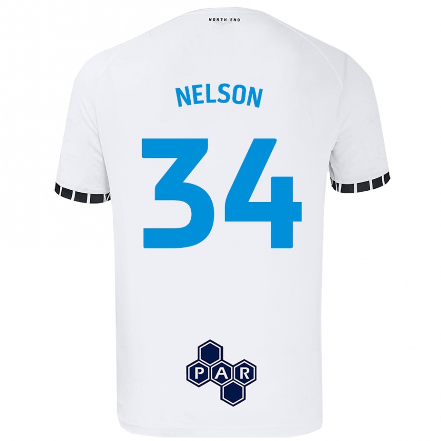 Enfant Football Maillot Kitt Nelson #34 Blanc Tenues Domicile 2024/25