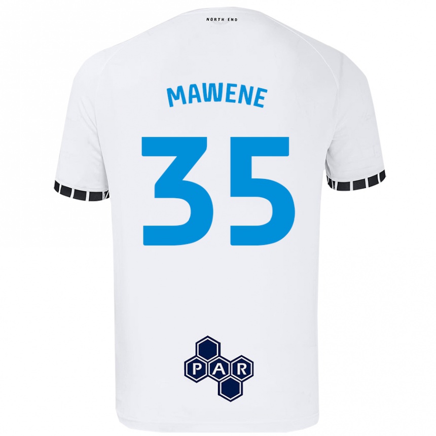 Enfant Football Maillot Noah Mawene #35 Blanc Tenues Domicile 2024/25