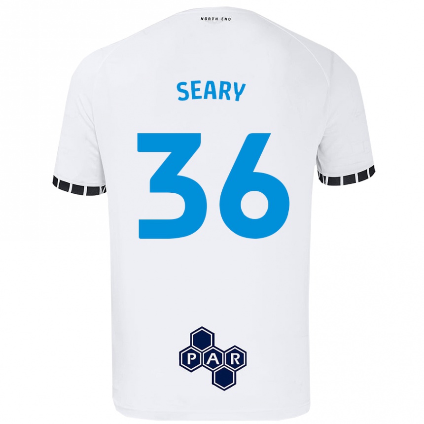 Enfant Football Maillot Josh Seary #36 Blanc Tenues Domicile 2024/25