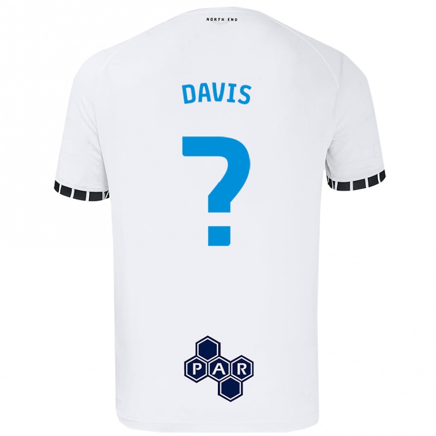 Enfant Football Maillot Tommy Davis #0 Blanc Tenues Domicile 2024/25