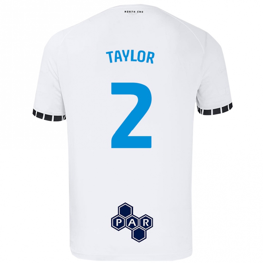 Enfant Football Maillot Alex Taylor #2 Blanc Tenues Domicile 2024/25