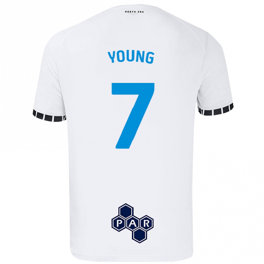 Enfant Football Maillot Danielle Young #7 Blanc Tenues Domicile 2024/25