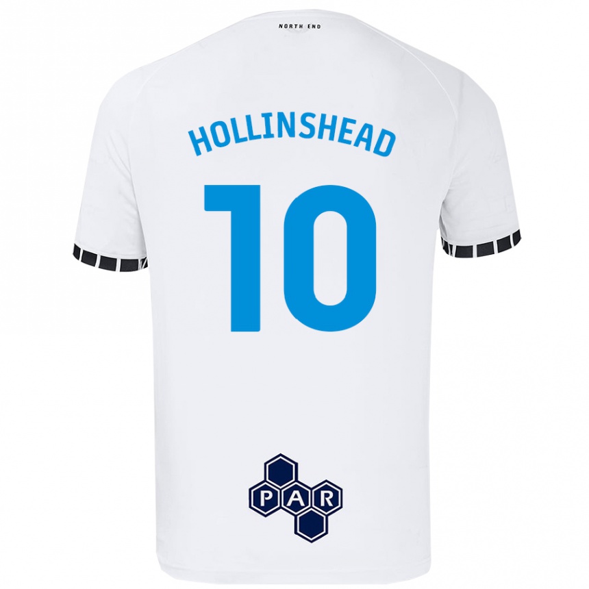 Enfant Football Maillot Emily Hollinshead #10 Blanc Tenues Domicile 2024/25