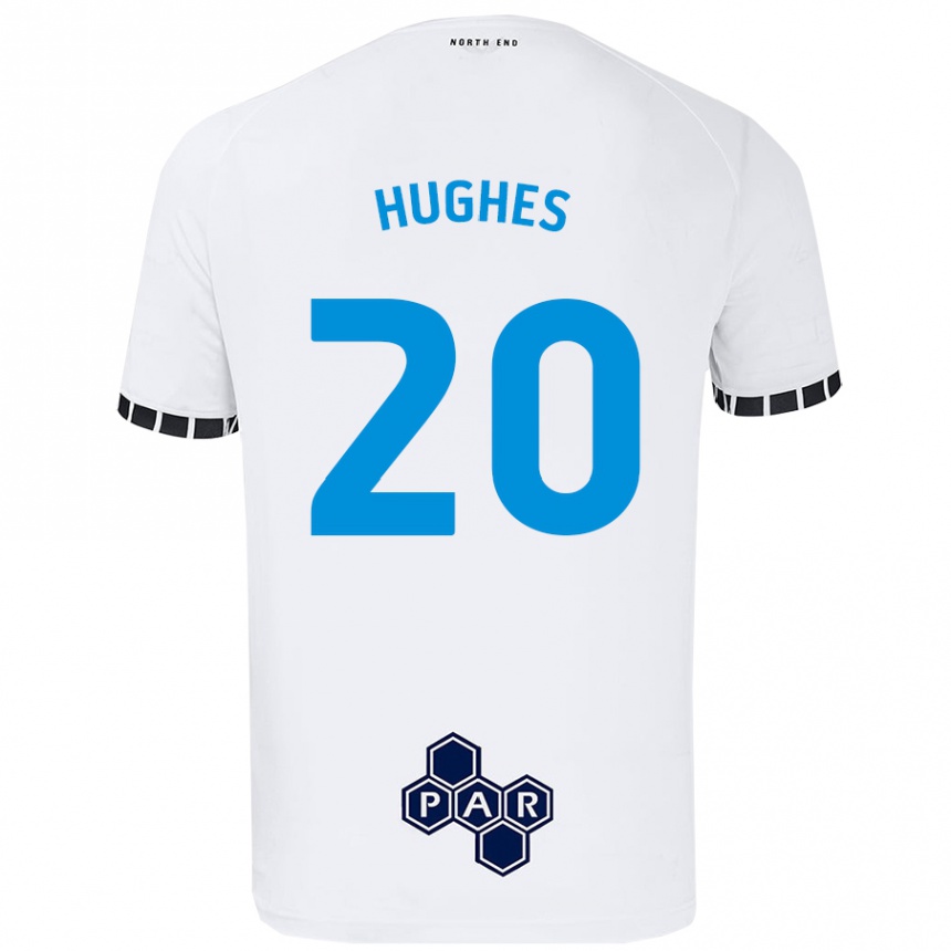 Enfant Football Maillot Amy Hughes #20 Blanc Tenues Domicile 2024/25