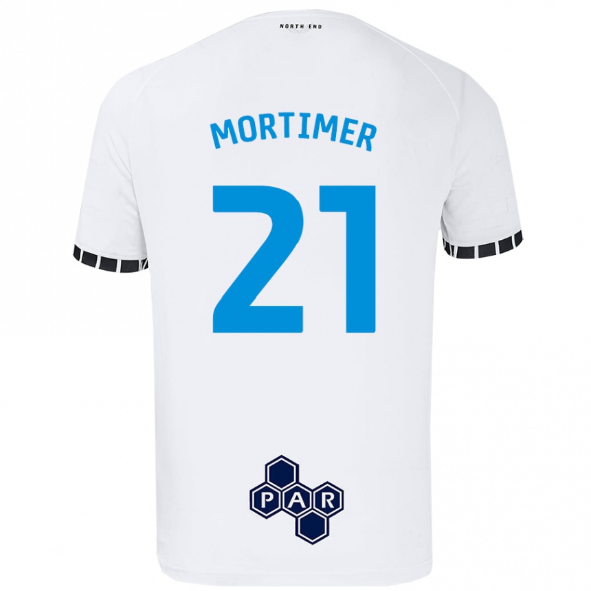 Enfant Football Maillot Jodie Mortimer #21 Blanc Tenues Domicile 2024/25