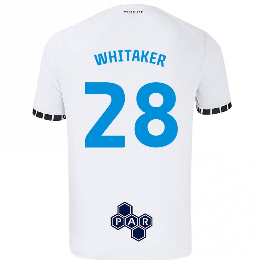 Enfant Football Maillot Eve Whitaker #28 Blanc Tenues Domicile 2024/25