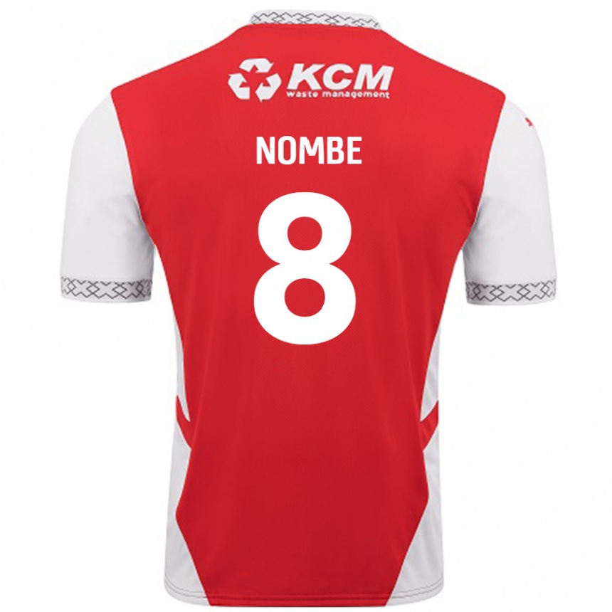 Enfant Football Maillot Sam Nombe #8 Rouge Blanc Tenues Domicile 2024/25