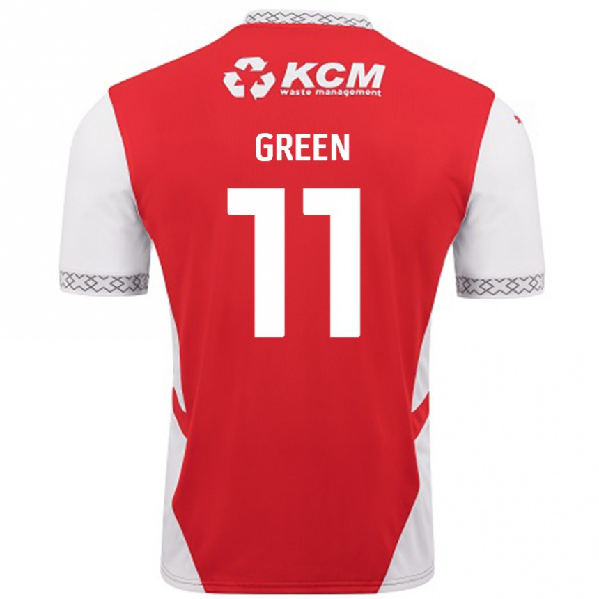 Enfant Football Maillot Andre Green #11 Rouge Blanc Tenues Domicile 2024/25