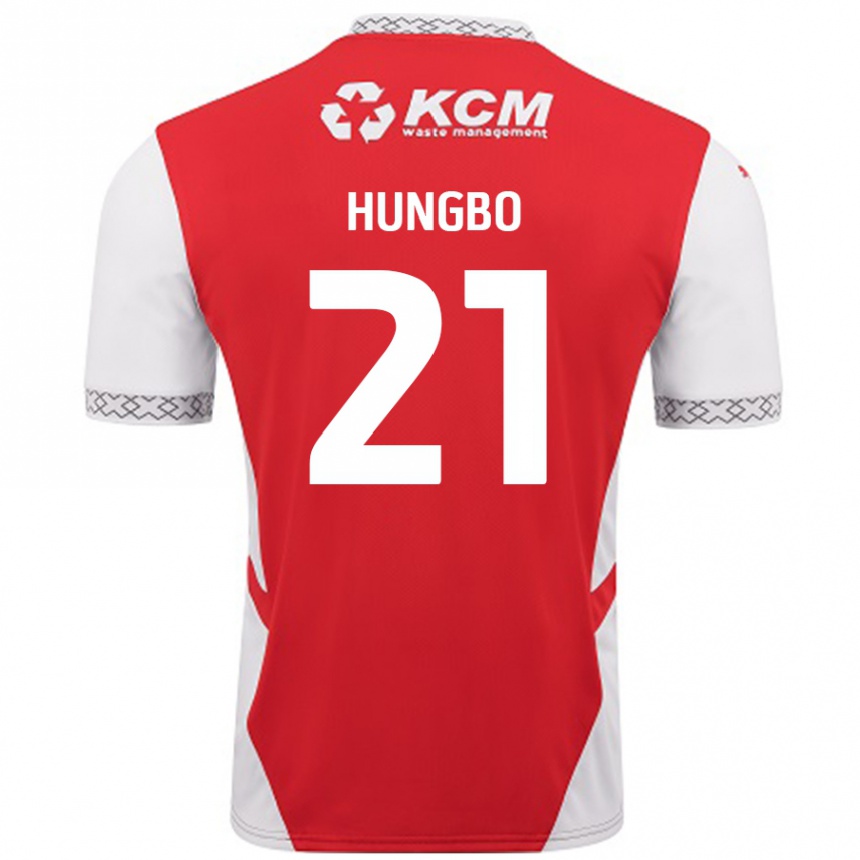 Enfant Football Maillot Joseph Hungbo #21 Rouge Blanc Tenues Domicile 2024/25