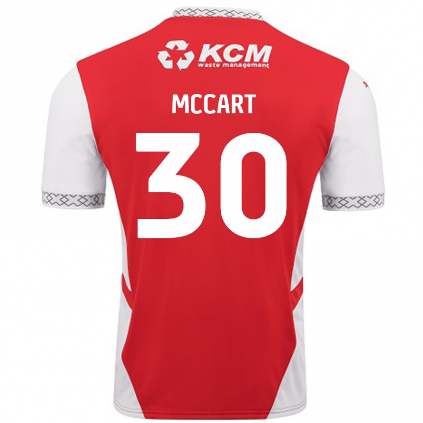 Enfant Football Maillot Jamie Mccart #30 Rouge Blanc Tenues Domicile 2024/25