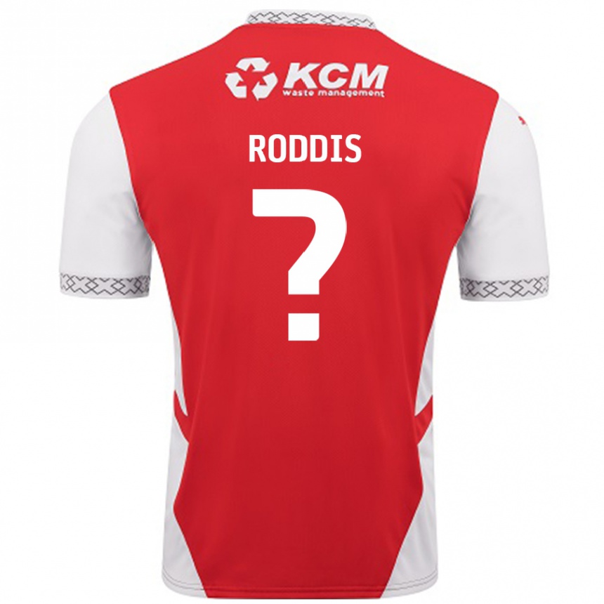 Enfant Football Maillot Harry Roddis #0 Rouge Blanc Tenues Domicile 2024/25