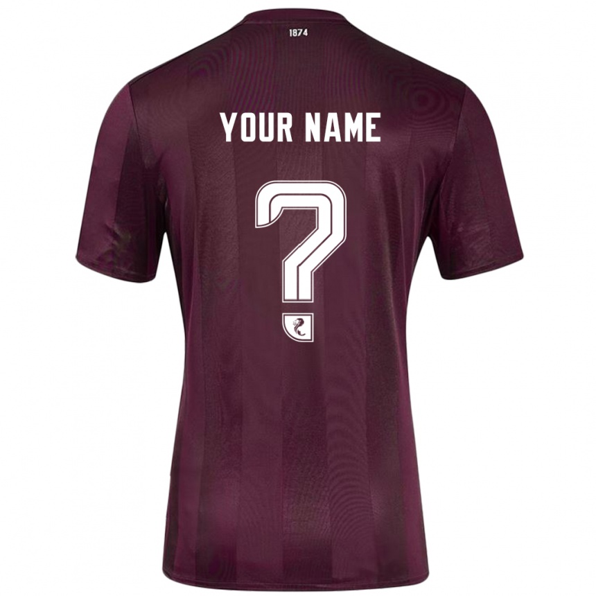 Enfant Football Maillot Votre Nom #0 Bordeaux Tenues Domicile 2024/25