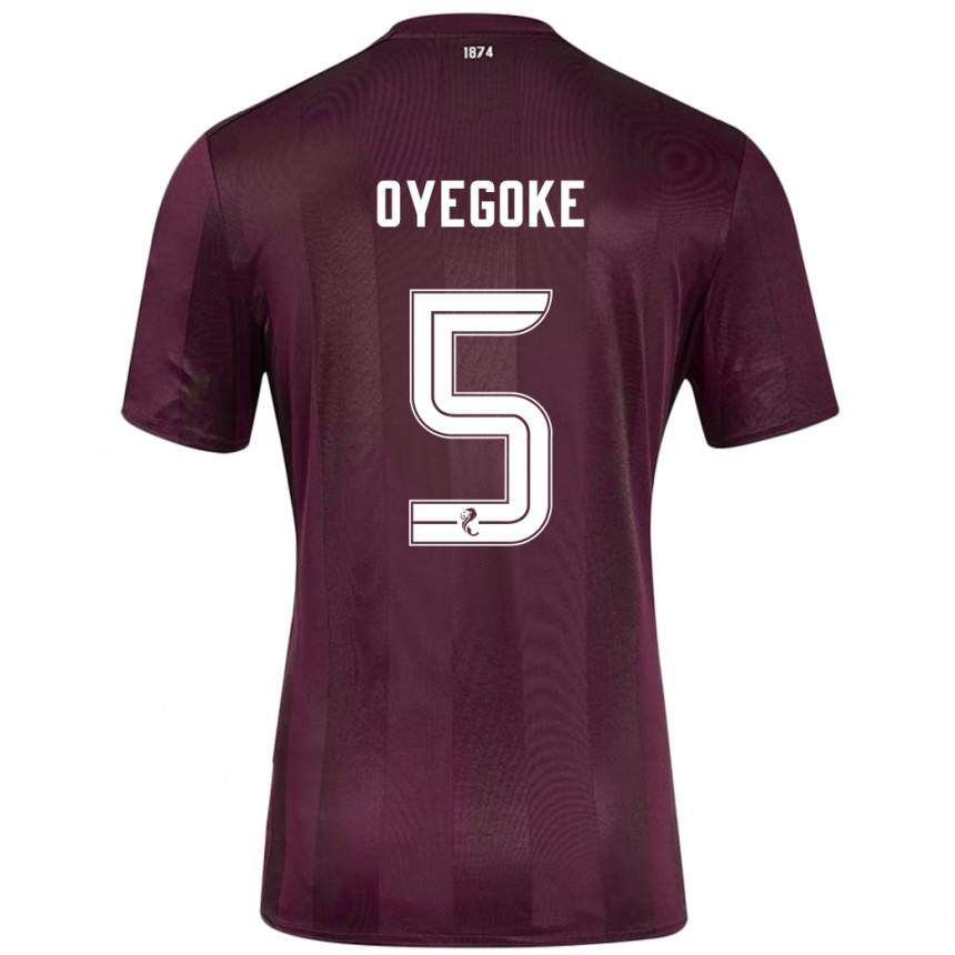 Enfant Football Maillot Daniel Oyegoke #5 Bordeaux Tenues Domicile 2024/25