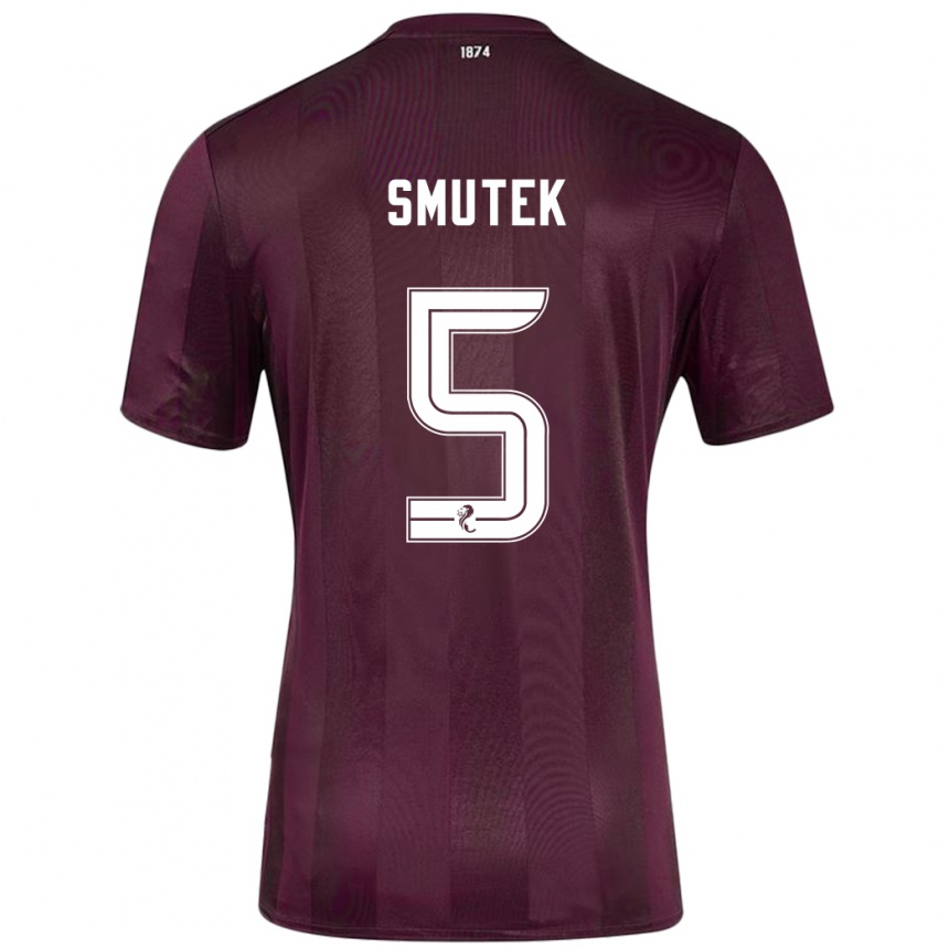 Enfant Football Maillot Kai Smutek #5 Bordeaux Tenues Domicile 2024/25