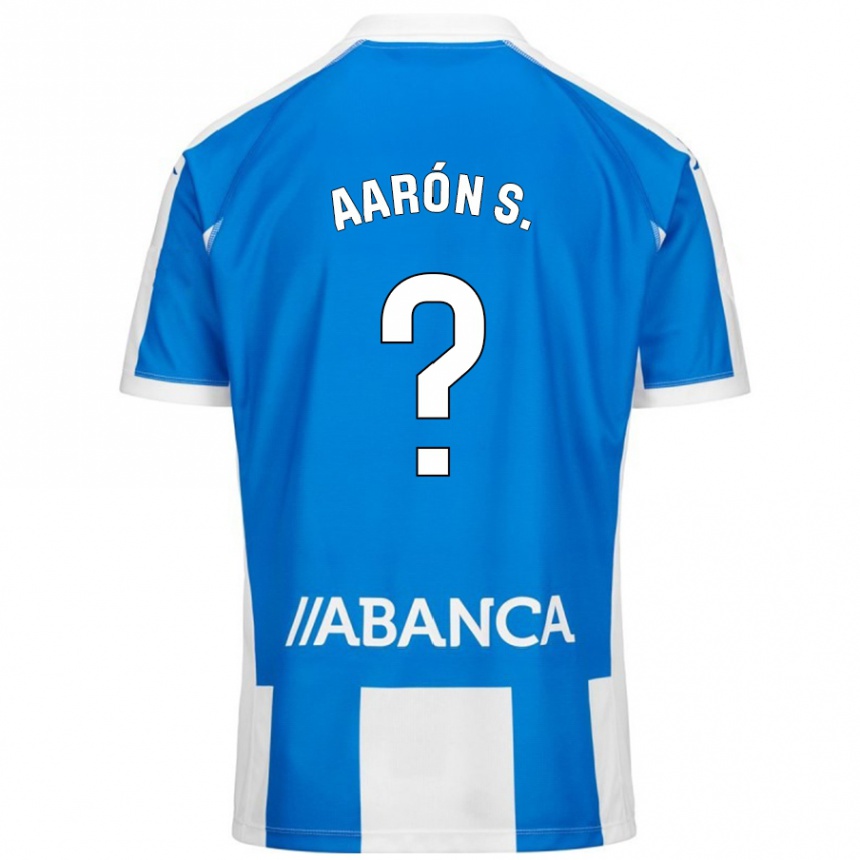 Enfant Football Maillot Aarón Sánchez #0 Bleu Blanc Tenues Domicile 2024/25