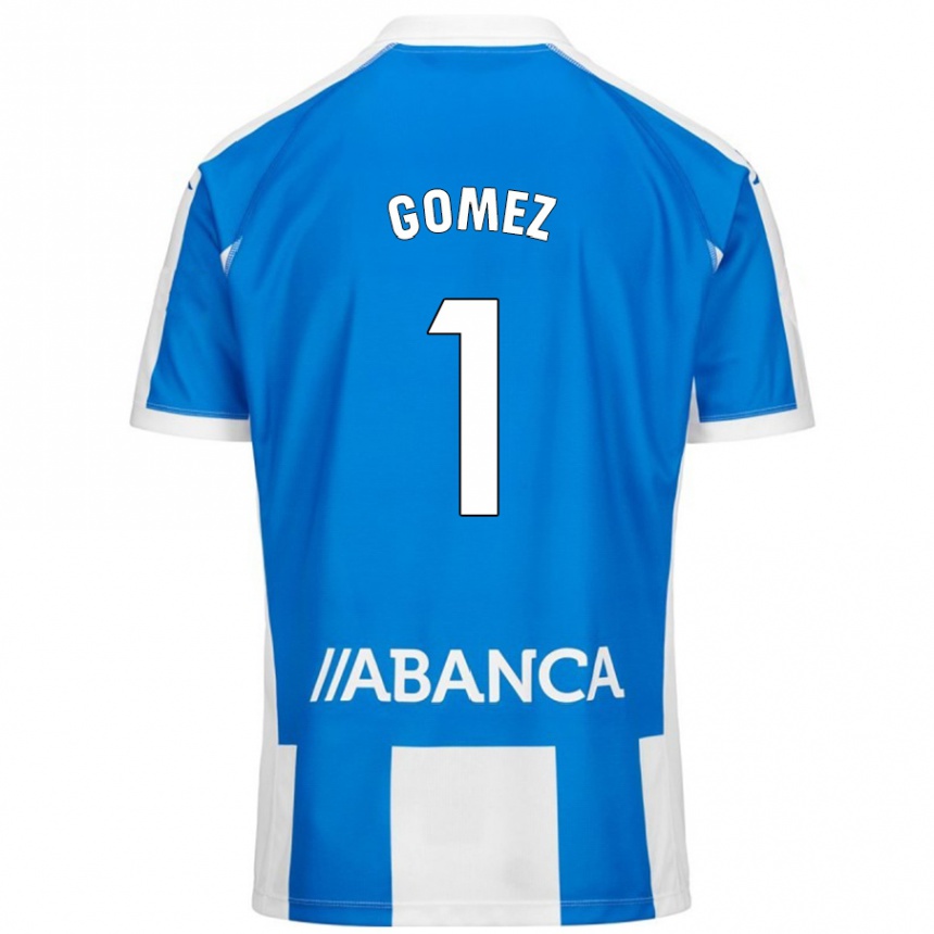 Enfant Football Maillot Yohana Gómez #1 Bleu Blanc Tenues Domicile 2024/25