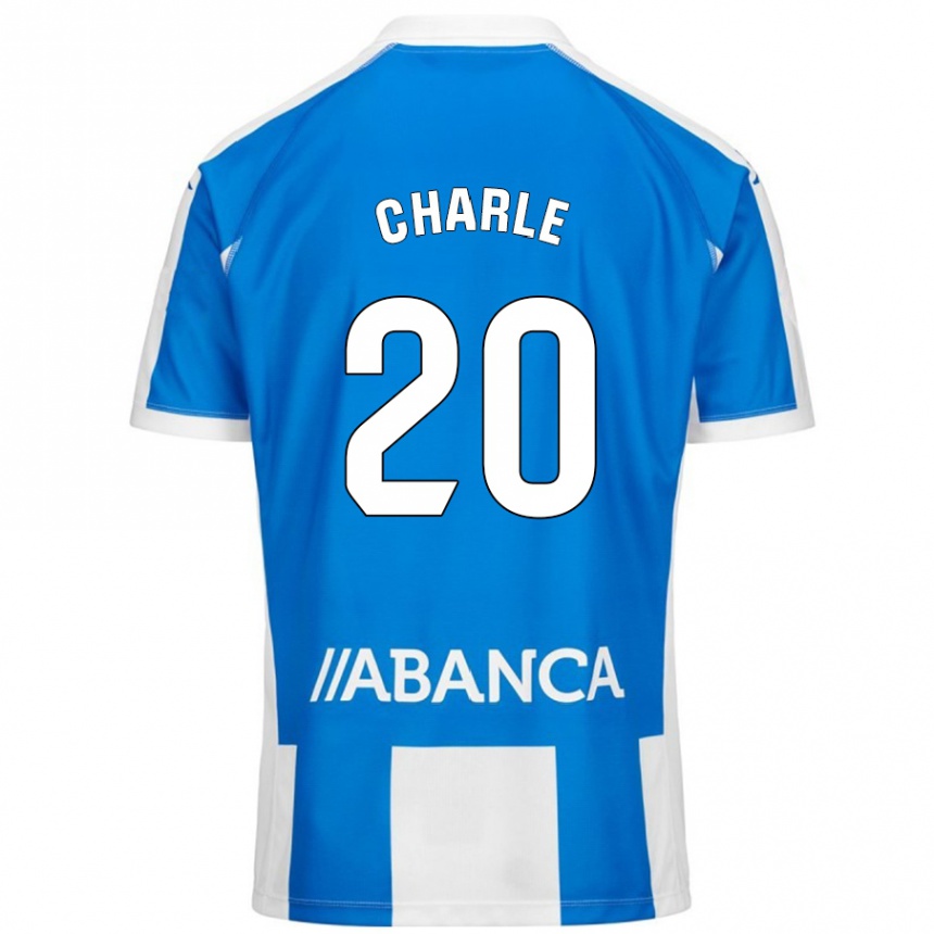 Enfant Football Maillot Marta Charle #20 Bleu Blanc Tenues Domicile 2024/25