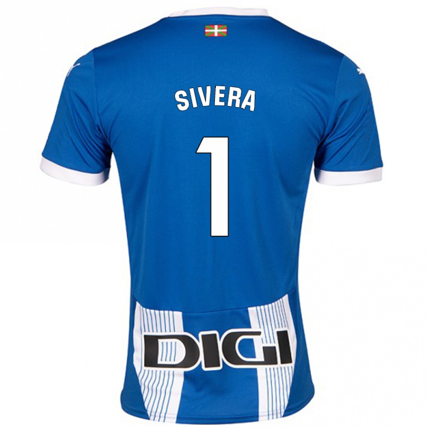 Enfant Football Maillot Antonio Sivera #1 Bleu Tenues Domicile 2024/25