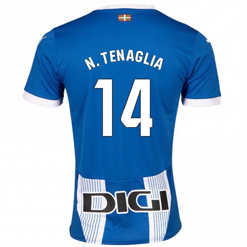 Enfant Football Maillot Nahuel Tenaglia #14 Bleu Tenues Domicile 2024/25