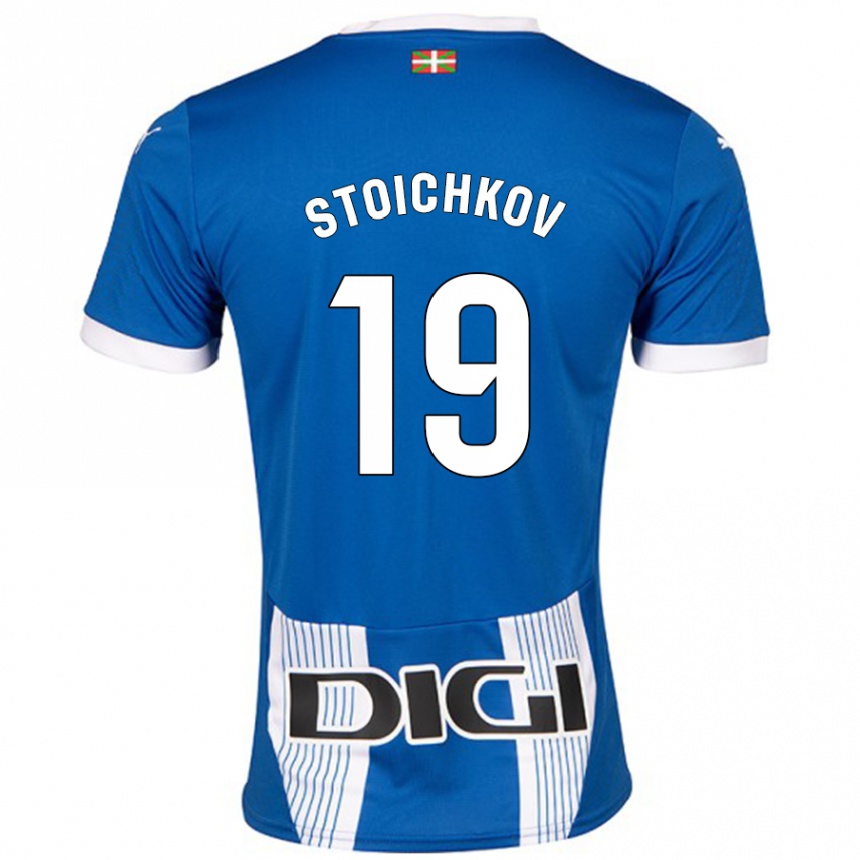 Enfant Football Maillot Stoichkov #19 Bleu Tenues Domicile 2024/25