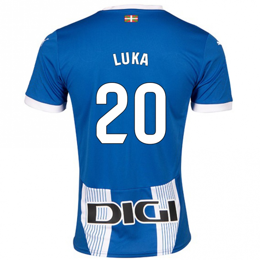 Enfant Football Maillot Luka Romero #20 Bleu Tenues Domicile 2024/25