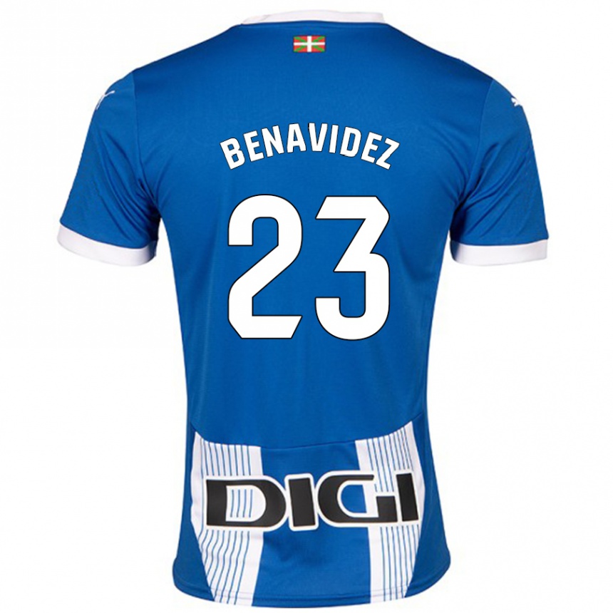 Enfant Football Maillot Carlos Benavidez #23 Bleu Tenues Domicile 2024/25