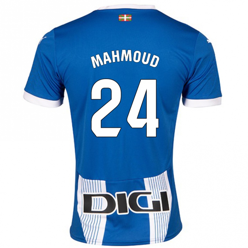 Enfant Football Maillot Abdallahi Mahmoud #24 Bleu Tenues Domicile 2024/25