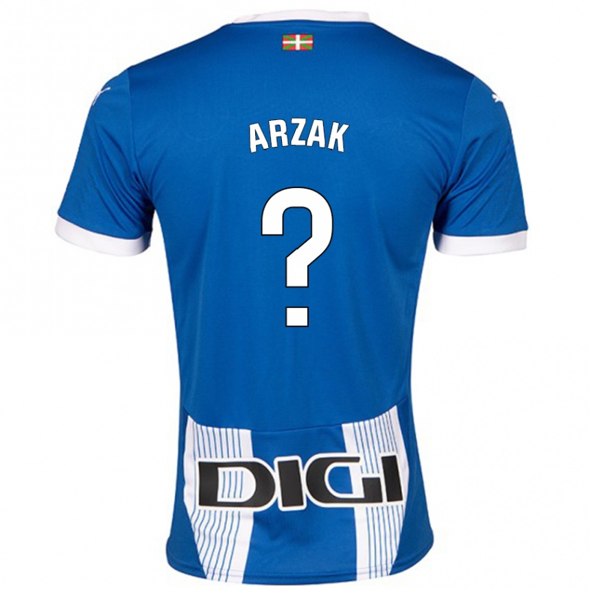 Enfant Football Maillot Andoni Arzak #0 Bleu Tenues Domicile 2024/25