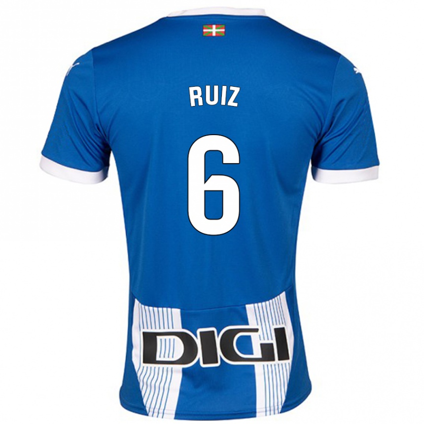 Enfant Football Maillot Markel Ruiz #6 Bleu Tenues Domicile 2024/25