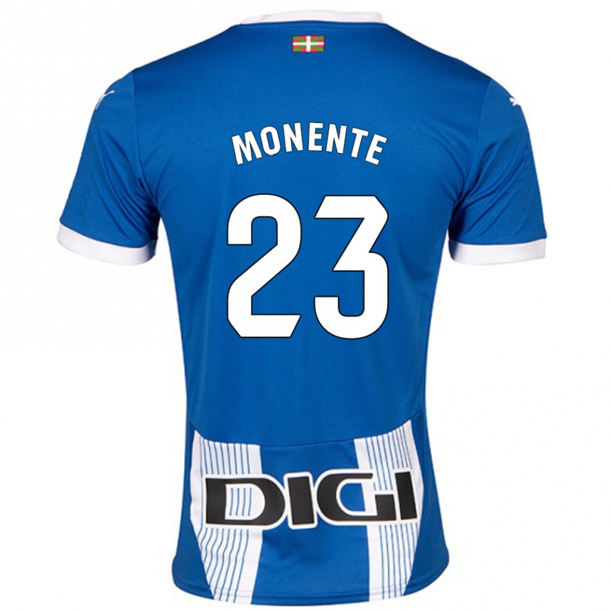 Enfant Football Maillot Leyre Monente #23 Bleu Tenues Domicile 2024/25