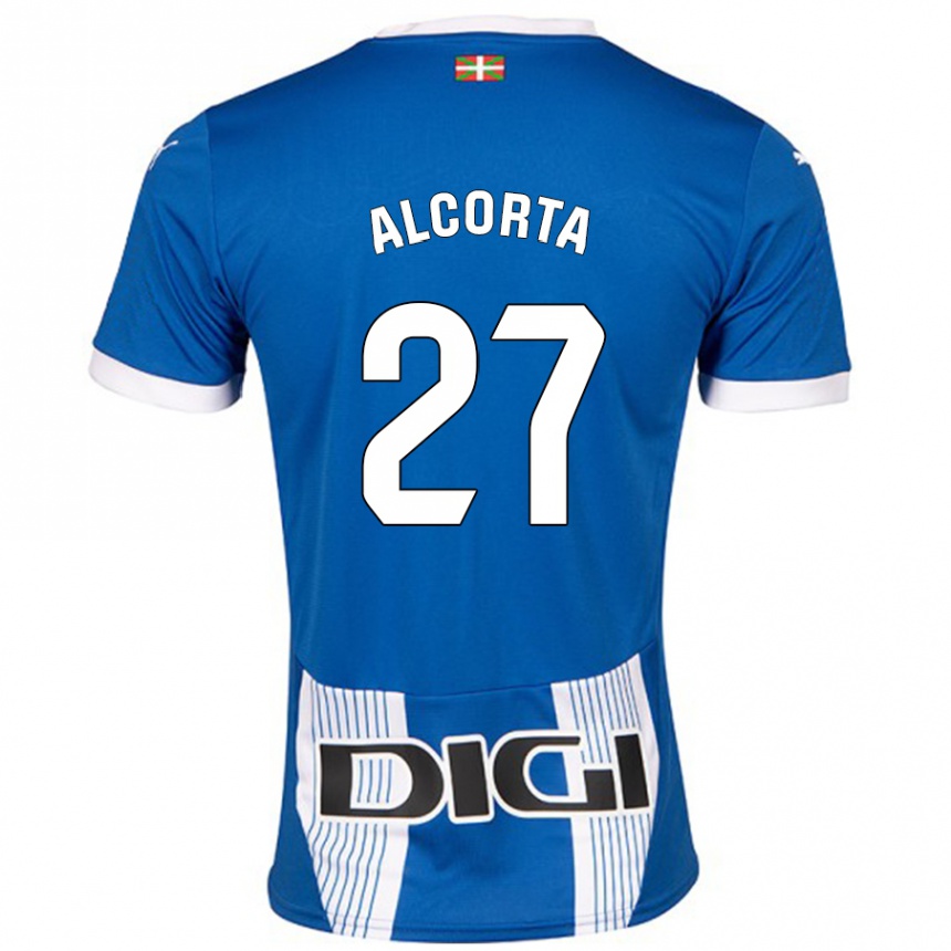 Enfant Football Maillot Alaitz Alcorta #27 Bleu Tenues Domicile 2024/25