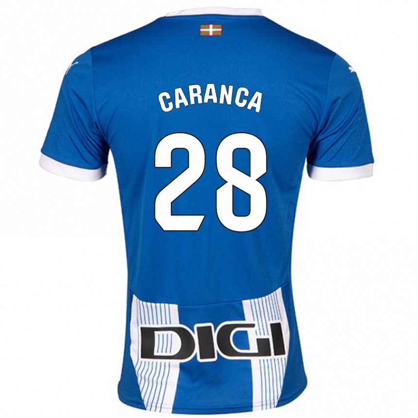 Enfant Football Maillot Sara Caranca #28 Bleu Tenues Domicile 2024/25