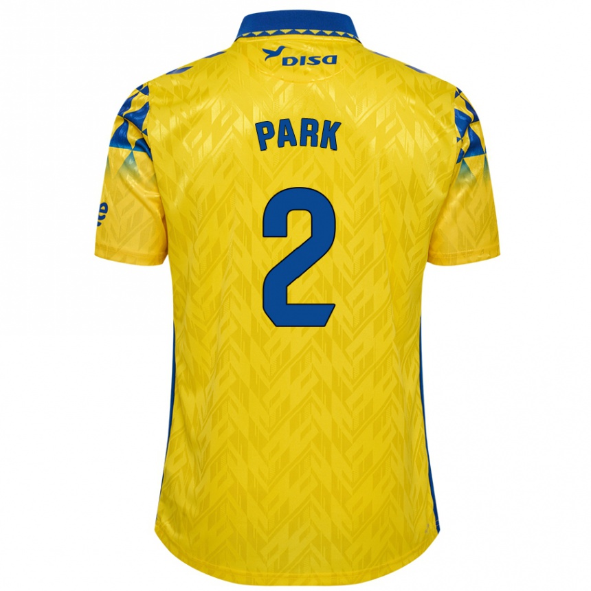 Enfant Football Maillot Marvin Park #2 Jaune Bleu Tenues Domicile 2024/25