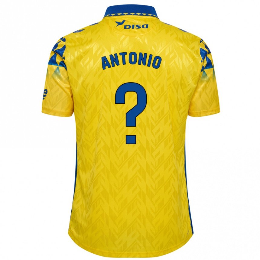 Enfant Football Maillot Antonio Hernández #0 Jaune Bleu Tenues Domicile 2024/25