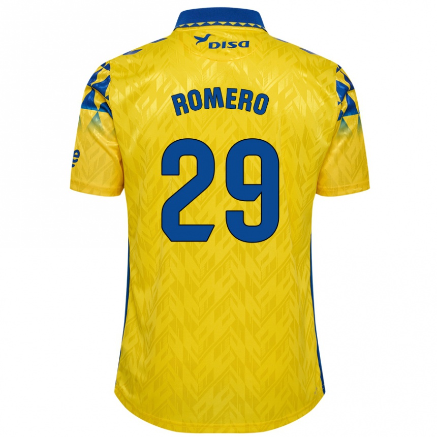 Enfant Football Maillot Elías Romero #29 Jaune Bleu Tenues Domicile 2024/25