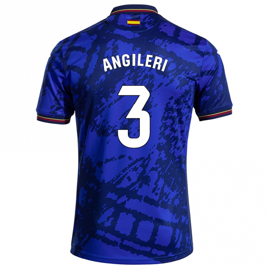 Enfant Football Maillot Fabrizio Angileri #3 Bleu Foncé Tenues Domicile 2024/25