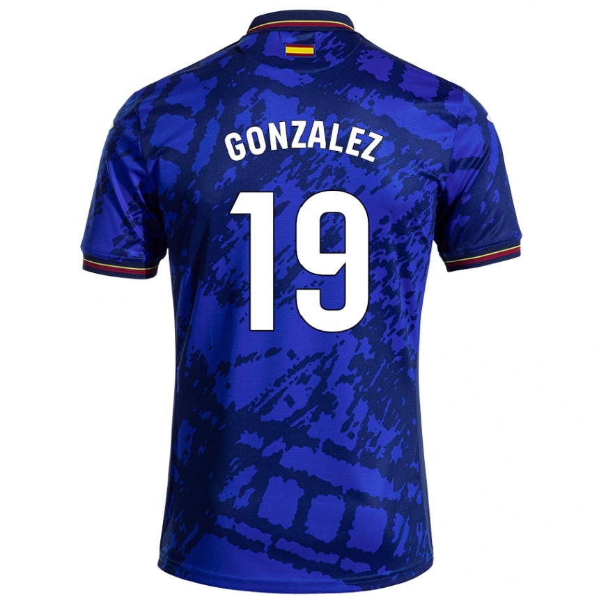 Enfant Football Maillot Peter González #19 Bleu Foncé Tenues Domicile 2024/25