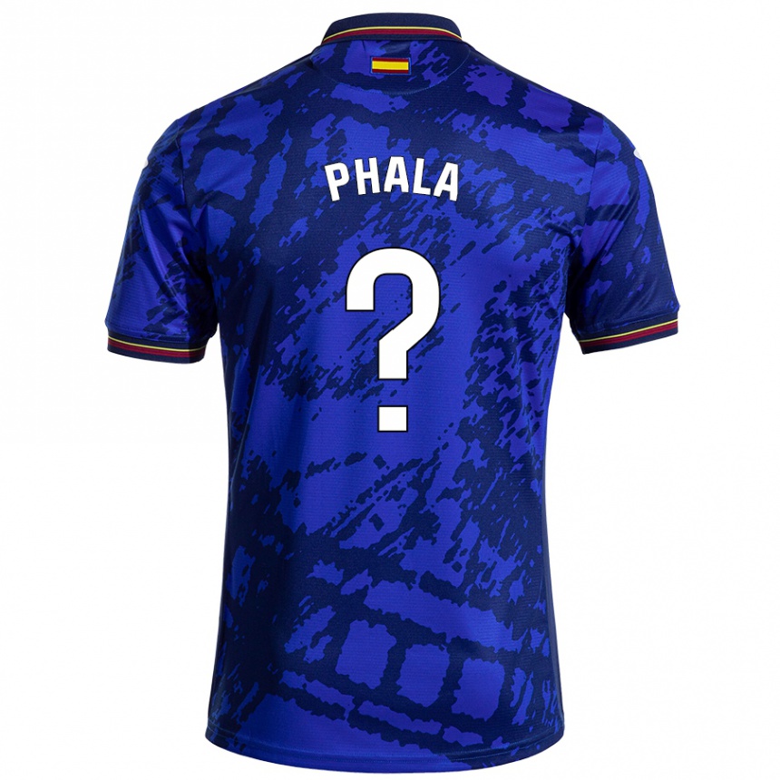 Enfant Football Maillot Bonginkosi Phala #0 Bleu Foncé Tenues Domicile 2024/25