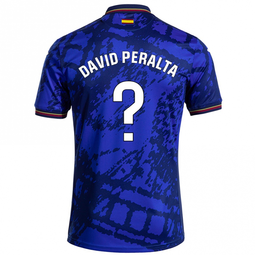 Enfant Football Maillot Juan David Peralta #0 Bleu Foncé Tenues Domicile 2024/25