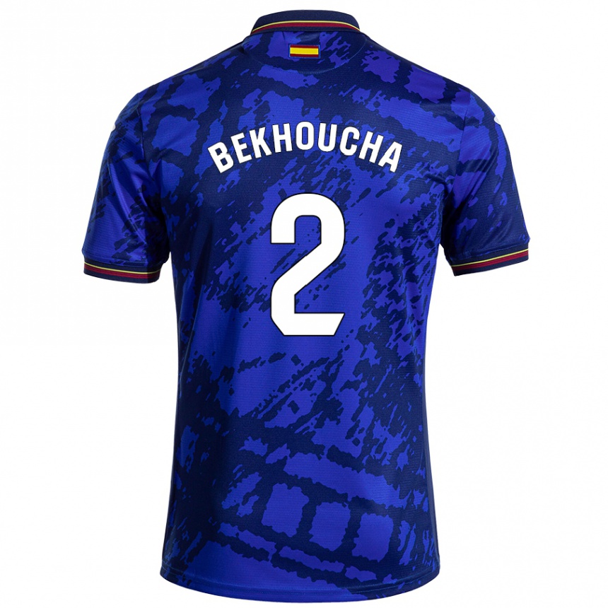 Enfant Football Maillot Ismael Bekhoucha #2 Bleu Foncé Tenues Domicile 2024/25