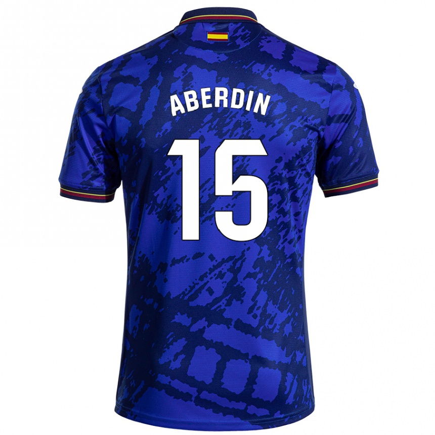 Enfant Football Maillot Nabil Aberdin #15 Bleu Foncé Tenues Domicile 2024/25