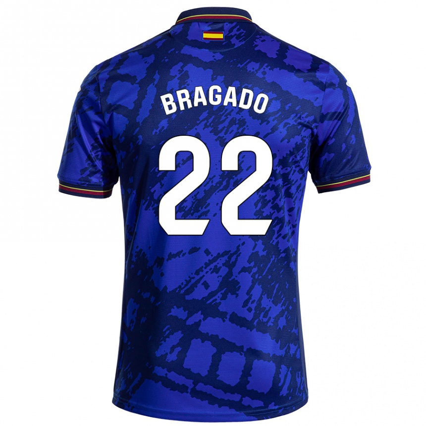 Enfant Football Maillot Alonso Bragado #22 Bleu Foncé Tenues Domicile 2024/25